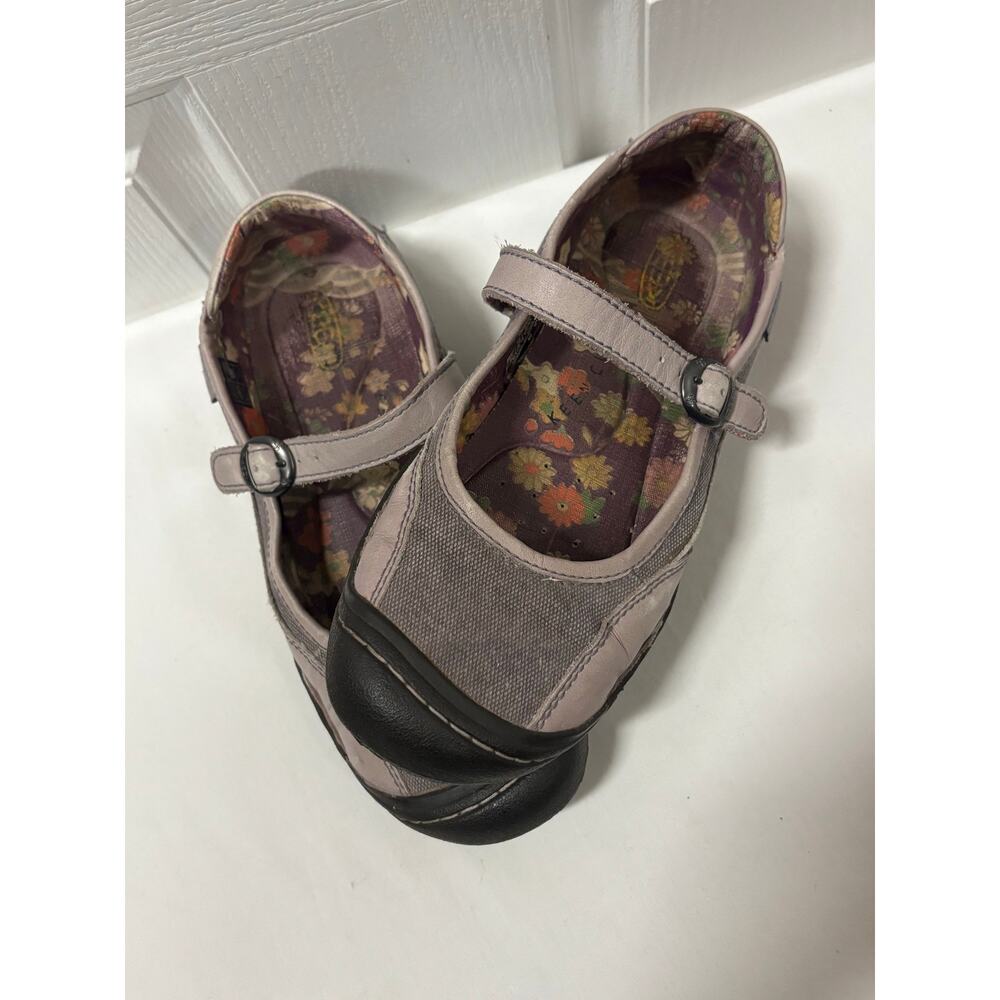 KEEN Mary Jane Flats Lavender Gray Canvas Leather Comfort Shoes Women’s US 9.5 - Picture 12 of 12